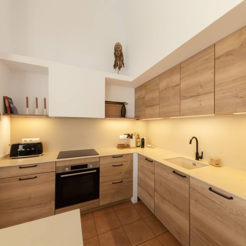 cocina con ambientacion ambiente